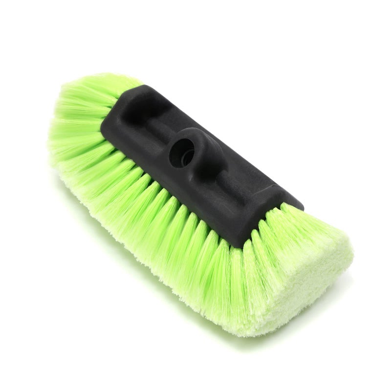 Forgrace 12" Car Wash Brush with Soft Bristle Auto RV Truck Boat Camper Car Exterior Washing Heavy Duty Tri-Level Dip Green - Image 1